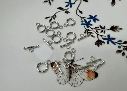 8 mm 925 Sterling Silver Toggle Clasp Twisted Sterling Silver Toggle 925 Sterling Silver Toggle Sterling Silver Clasp #10372