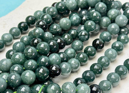 6mm 8mm 10mm Smooth Round Top Quality Guatemalan Green Jade Beads 15.5 Inches Strand #4929