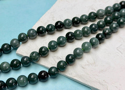 6mm 8mm 10mm Smooth Round Top Quality Guatemalan Green Jade Beads 15.5 Inches Strand #4929
