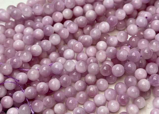 4mm 6mm 8mm AAA High Quality Smooth Round Pink Kunzite Gemstone Beads 15 Inches #4938