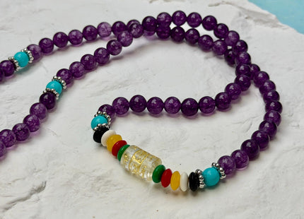 6mm Smooth Round Carnelian Jade Tiger Eye Amethyst Carnelian Gemstone Stacked Elastic Stretch Bracelet 29 Inches #4949