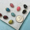 Strawberry Fruit Design Charms for Necklace Jewelry Making, 18K Gold Plated Enamel Colored Medallion Pendant, One Piece #CR0110