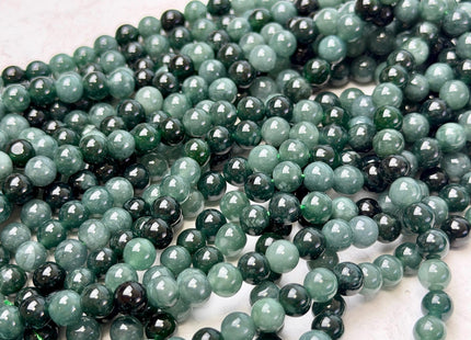 6mm 8mm 10mm Smooth Round Top Quality Guatemalan Green Jade Beads 15.5 Inches Strand #4929
