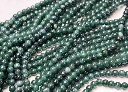 4mm Smooth Round Guatemalan Green Jade Beads 15.5 Inches Strand #4932