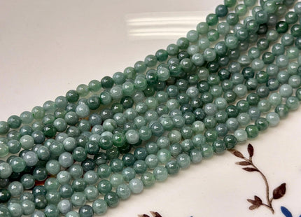 4mm Smooth Round Guatemalan Green Jade Beads 15 Inches Strand #4933