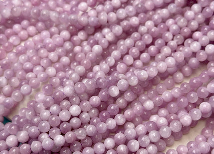 4mm 6mm 8mm AAA High Quality Smooth Round Pink Kunzite Gemstone Beads 15 Inches #4938