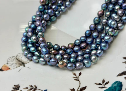 5-7 mm AAA Rainbow Peacock Edison Baroque Freshwater Pearl Tear Drop Shape High Luster Top Quality Edison Pearl Beads #P3762