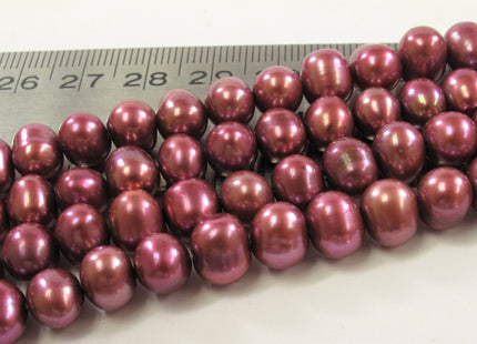 8-9 mm Potato Freshwater Pearl Beads Baby Pink, Cranberry OR Purple, Genuine Cultured Freshwater Pearl Beads, Potato Pearls #651