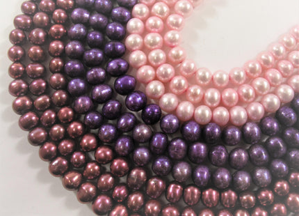 8-9 mm Potato Freshwater Pearl Beads Baby Pink, Cranberry OR Purple, Genuine Cultured Freshwater Pearl Beads, Potato Pearls #651