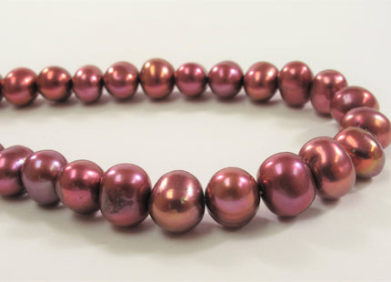 8-9 mm Potato Freshwater Pearl Beads Baby Pink, Cranberry OR Purple, Genuine Cultured Freshwater Pearl Beads, Potato Pearls #651