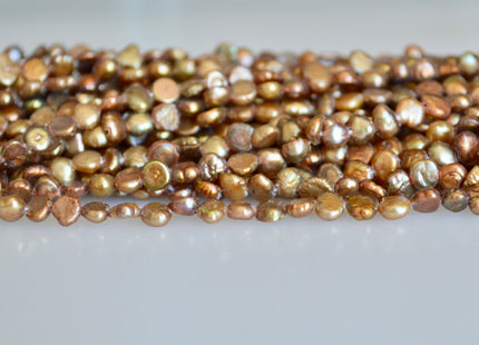 5mm Pink Green Champagne Gold Peacock Copper Brown Color Small Potato Nugget Freshwater Pearl Beads Genuine Tiny Pearl Beads #824