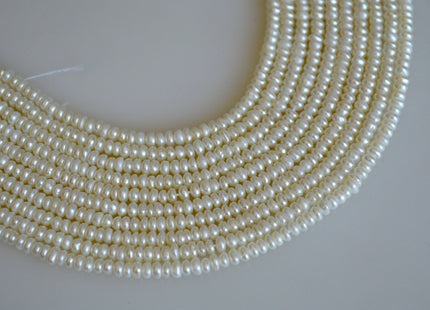 1x2mm 2x3mm AAAA Very rare Natural Tiny Freshwater Pearl Rondelle/Button Shape Genuine High Luster White Seed Pearl Beads #878