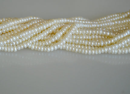 1x2mm 2x3mm AAAA Very rare Natural Tiny Freshwater Pearl Rondelle/Button Shape Genuine High Luster White Seed Pearl Beads #878