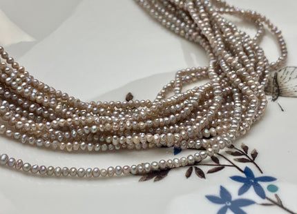 WHOLESALE 2 mm Tiny Seed Pearl Beads Natural White Pink Or Gray Color Potato Freshwater Pearls Genuine Freshwater Pearl Seed Pearls  #821