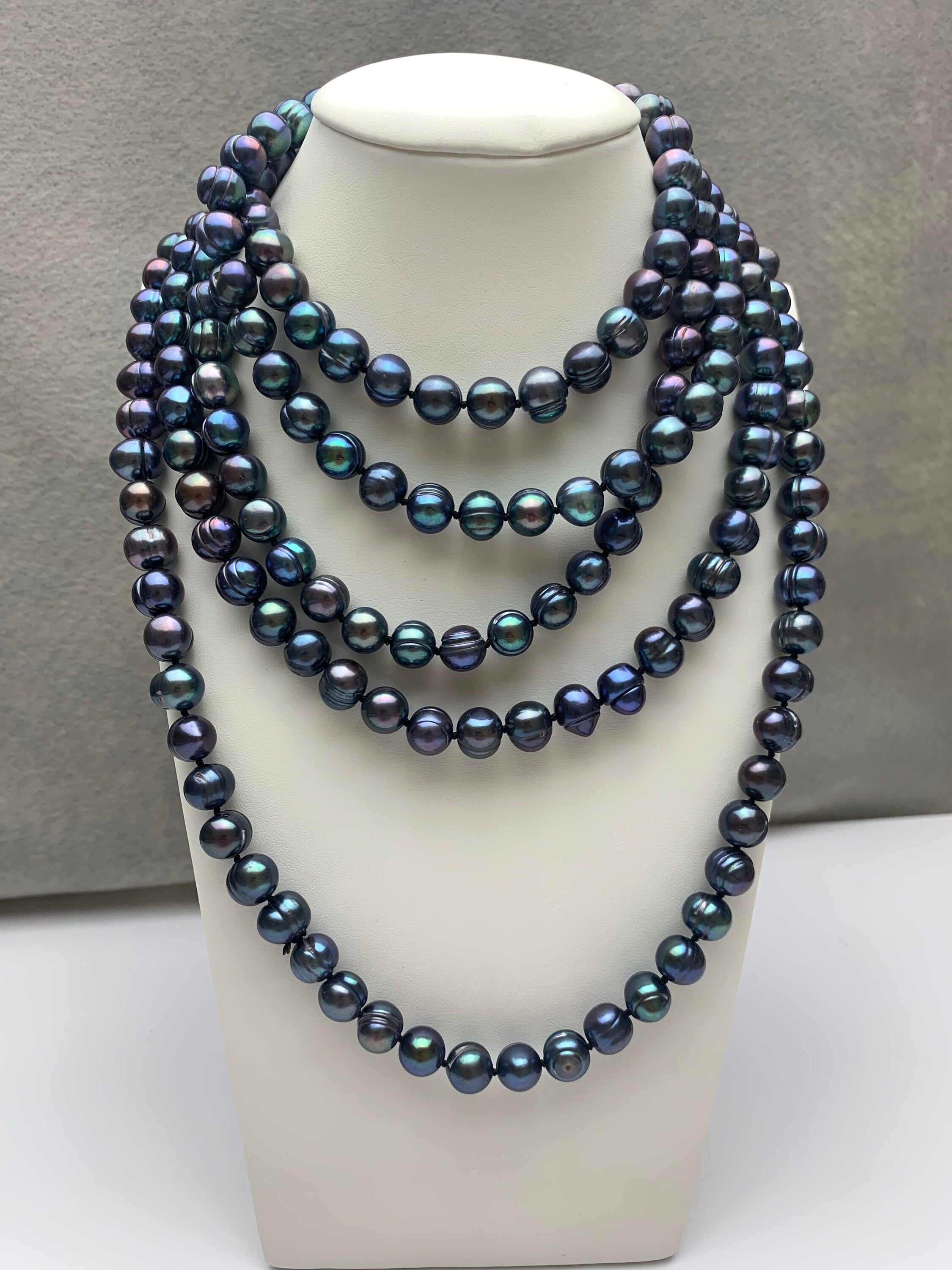 DESIGNER HANDMADE PEACOCK PEARL NECKLACE SET UC-NEW3279 – Urshi Collections