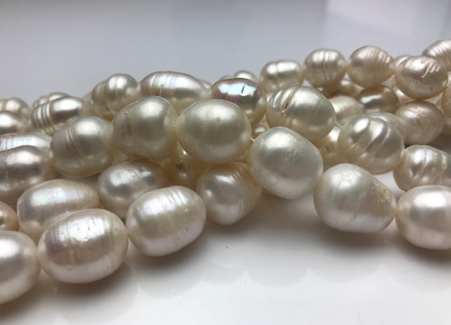  qianho Natural Rice Shape Freshwater Pearl Beads,Real