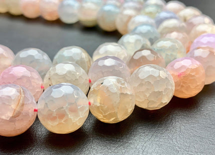 BEST DEAL 16 mm Faceted Round Agate Gemstone Beads Heat Treated Multi Pink And Green Color Natural Gemstone Agate 15.5 Inches Strand #2851