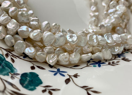 9 mm AAA Natural White Freshwater Keishi Nugget Pearl Beads Genuine Natural White Freshwater Keshi Pearls #1990