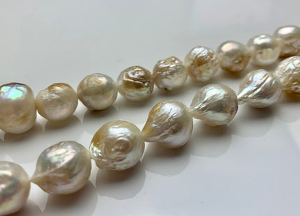 11-12mm 13-16mm Natural Champagne Mixed Pink Baroque Freshwater Pearl Beads Natural Color Baroque Pearls, Genuine Freshwater Pearls  #P1396