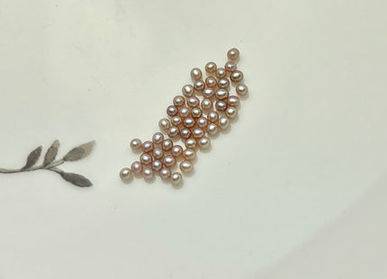 Two Pieces AAA 1-2.5 mm Quality High Luster Undrilled/Half Drilled Tiny Freshwater Seed Pearls Genuine Natural Pink Freshwater Pearls #P1510