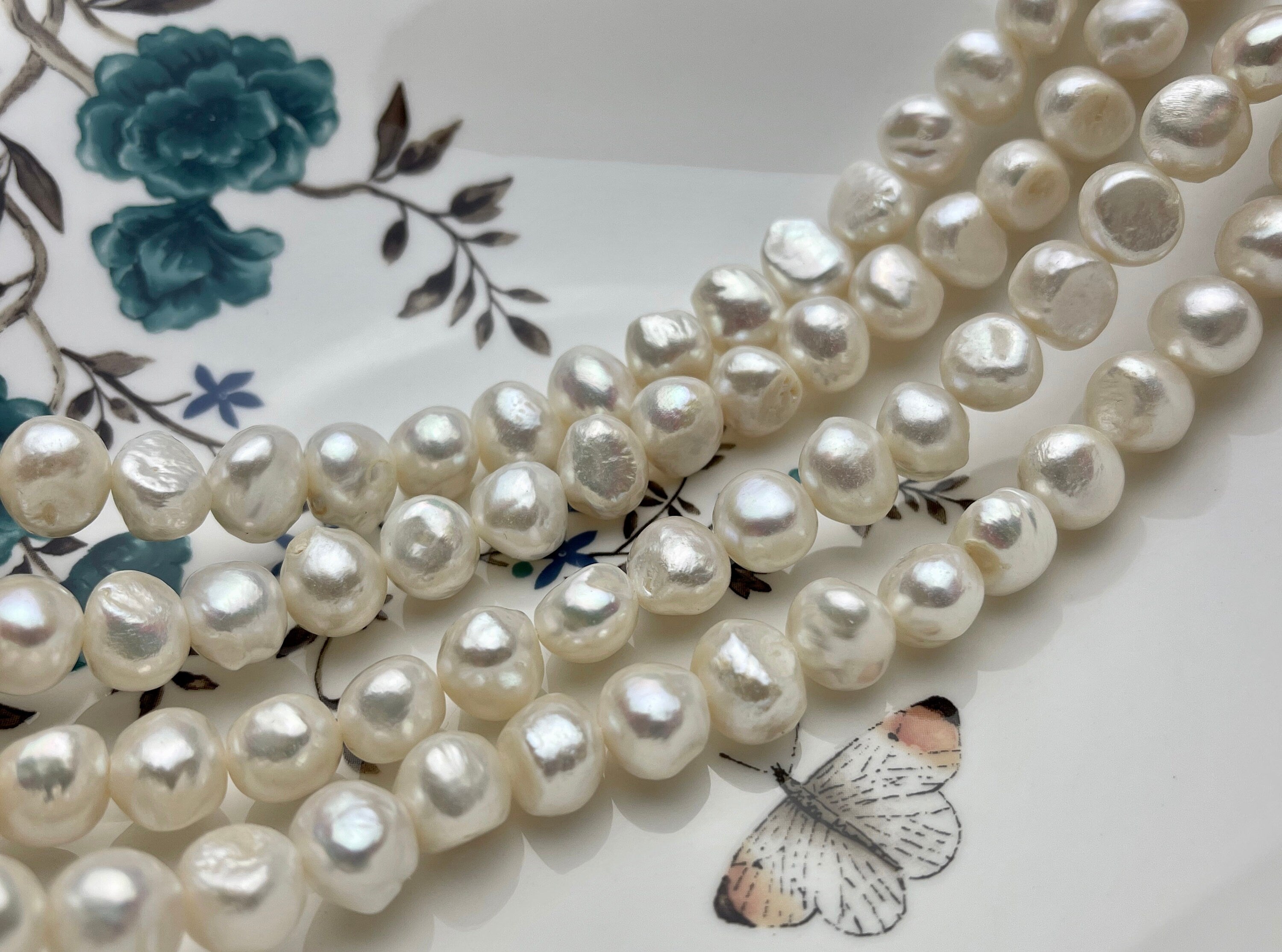 11-12mm wholesale round freshwater pearl beads, AA+ - pearl