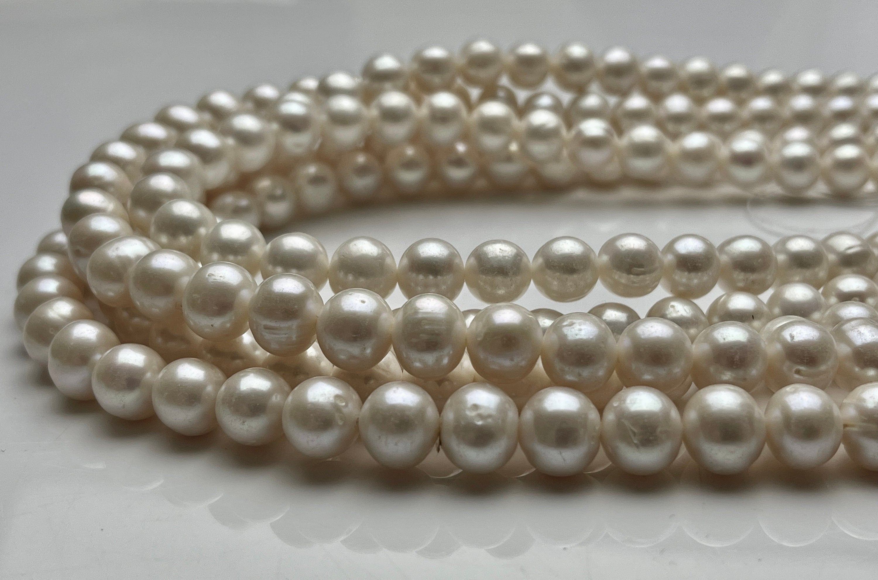 11-12 Mm Natural White Potato Ringed Freshwater Pearl Beads Genuine Natural  Pearl Beads Cultured Freshwater Pearls 38 Pieces P1472 