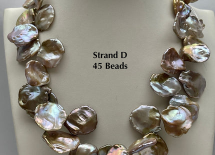 One-Of-A-Kind AAA Rare HUGE Keshi Freshwater Pearl Bead Genuine Super High Luster Natural Mauve Pink Freshwater Keshi Pearls #P2175