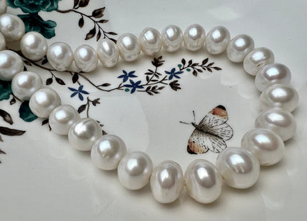 13-16 Jumbo Size Large Hole Freshwater Baroque Edison Pearl Beads Hole Size 2.2 mm Genuine High Luster Baroque Pearl Beads 28-31 Bead #P2301