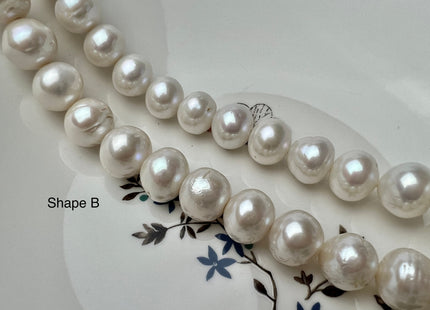 13-16 Jumbo Size Large Hole Freshwater Baroque Edison Pearl Beads Hole Size 2.2 mm Genuine High Luster Baroque Pearl Beads 28-31 Bead #P2301