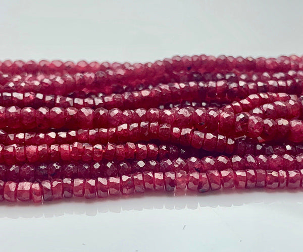 Garnet Round Beads, 4mm, 3mm , 4.5mm, 16 Inch Strand, – GARNET
