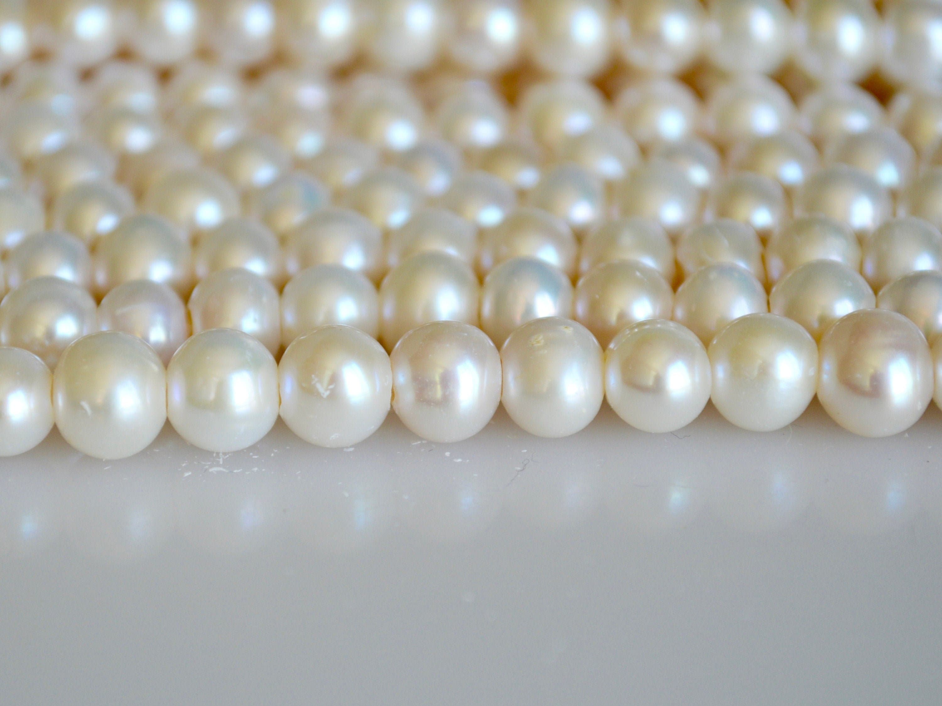 9x12mm Natural Potato Freshwater Cultured Pearls Beads For Jewelry