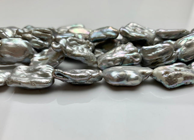 Natural Fresh Water Pearl Sticks, Golden Biwa Pearls 7-23 9-28mm