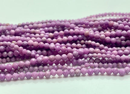 2mm 3mm Natural Color Micro Faceted Round Tiny Phosphosiderite Gemstone Beads Genuine Purple Color Small Phosphosiderite 15.5 Inches #3691