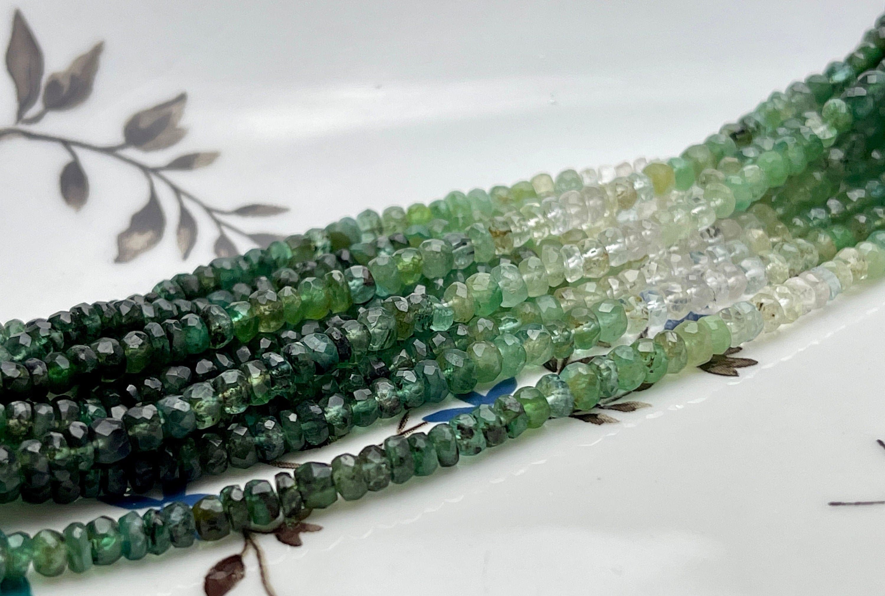 Green Jade Faceted Rondelle Beads, Green Jade Rondelle Beads, 4mm Green  Jade Beads, Jade Beads for Jewelry Making 15 Inches Strand 
