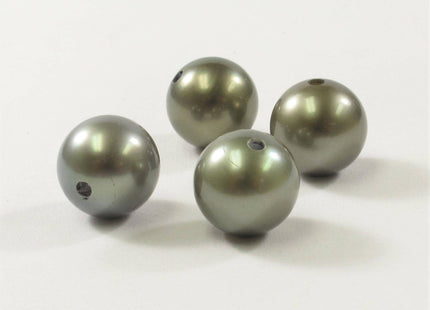 12-13 mm AAA Round Natural Grey South Sea Pearl 1.8 mm Hole Size Limited Edition Natural South Sea Single Pearl Beads (365-SSGN115)