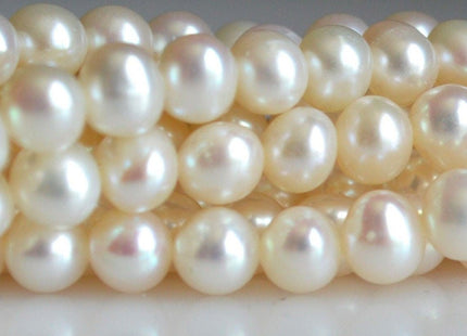 5-5.5 mm AAA White Potato Freshwater Pearls, White Potato Pearl Beads, Bridal Pearl, Natural Pearl Beads, Genuine Pearl Beads #69