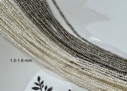 WHOLESALE 2 mm Tiny Seed Pearl Beads Natural White Pink Or Gray Color Potato Freshwater Pearls Genuine Freshwater Pearl Seed Pearls  #821