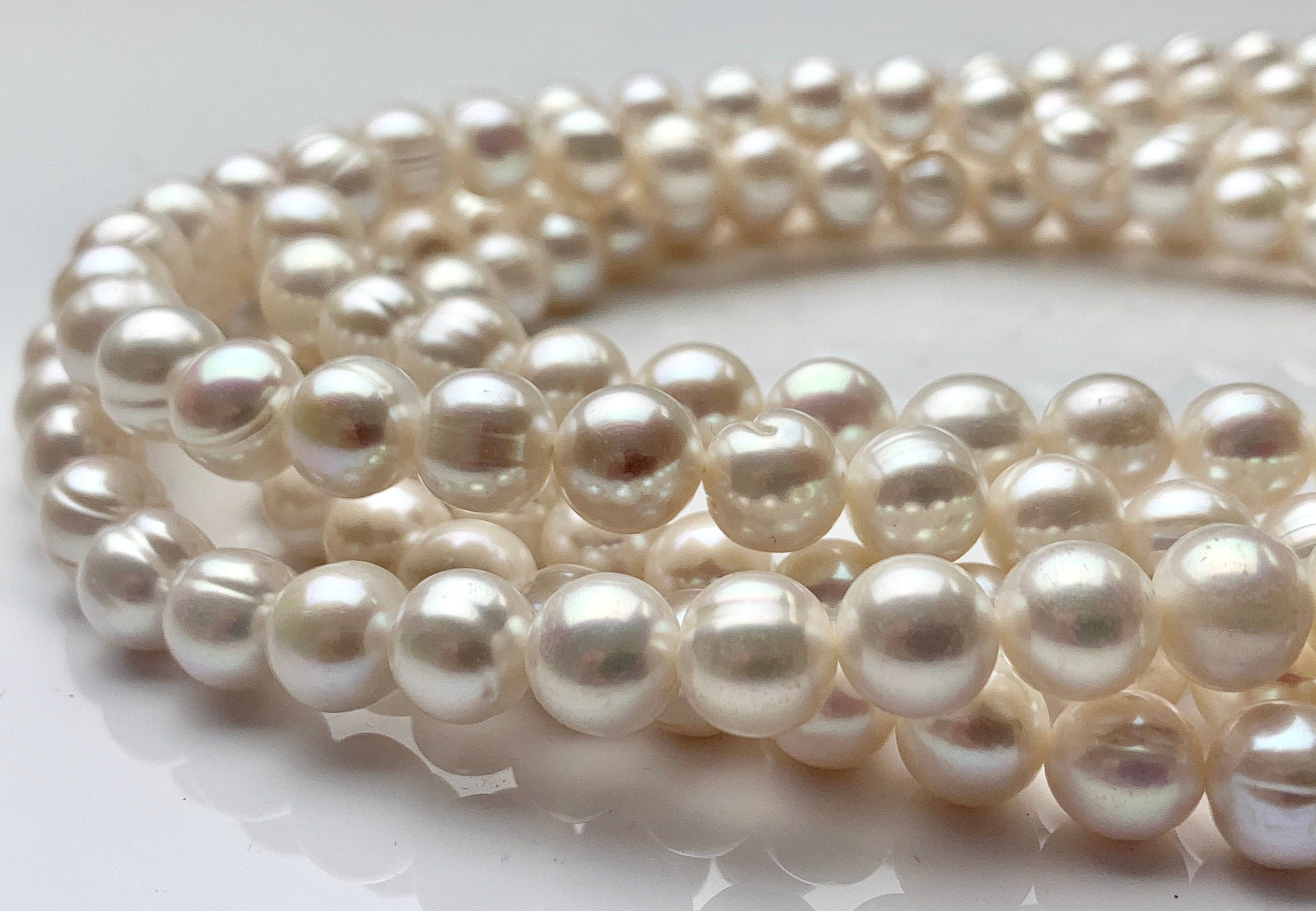 11-12 Mm Natural White Potato Ringed Freshwater Pearl Beads Genuine Natural  Pearl Beads Cultured Freshwater Pearls 38 Pieces P1472 