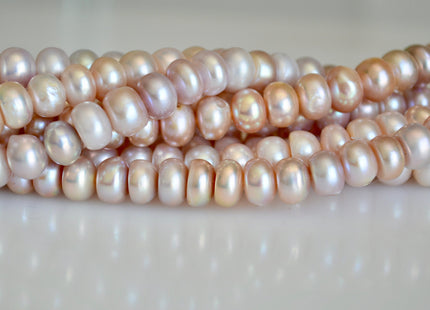 4-7 mm Natural Pink Color Button Freshwater Pearl Beads Genuine Cultured Freshwater Pearl Button Pearls #816