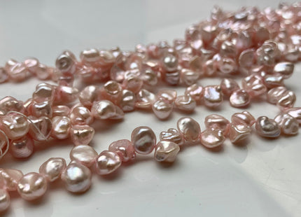 6-7 mm AAA Baby Pink Keshi Freshwater Pearls Top Drilled Keshi Pearl Beads High Luster Genuine  Quality Keshi Freshwater Pearls  #1974