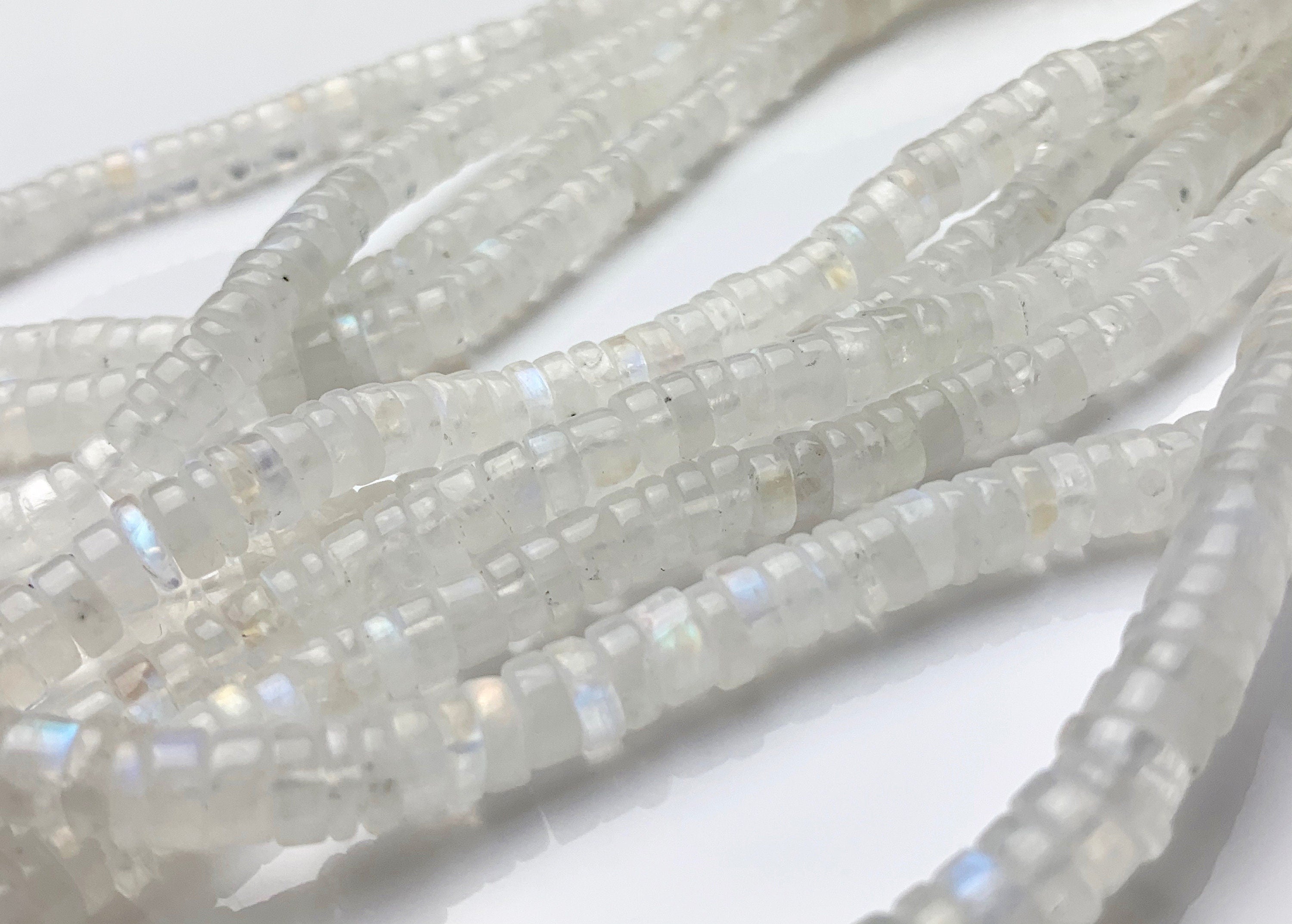 Grey Moonstone Beads, Genuine Moonstone Round Smooth Loose Beads