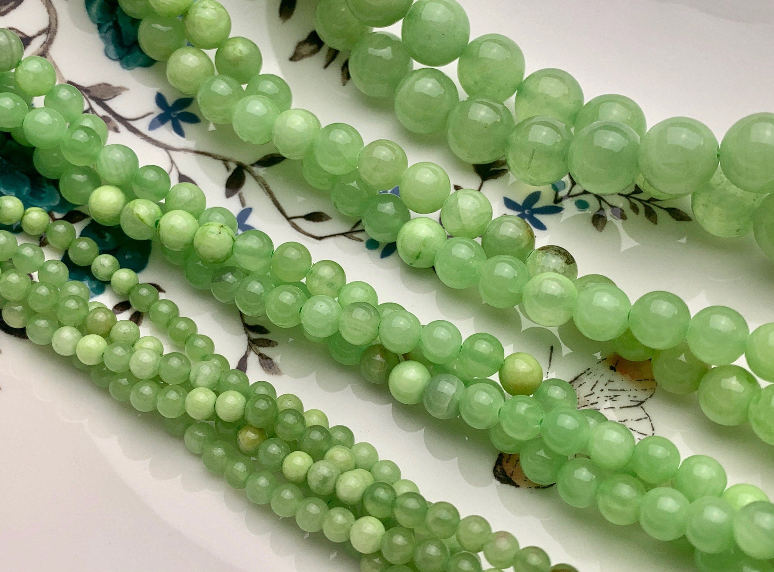 New Jade Beads 4mm-6mm-8mm-10mm-12mm. AAA High Quality