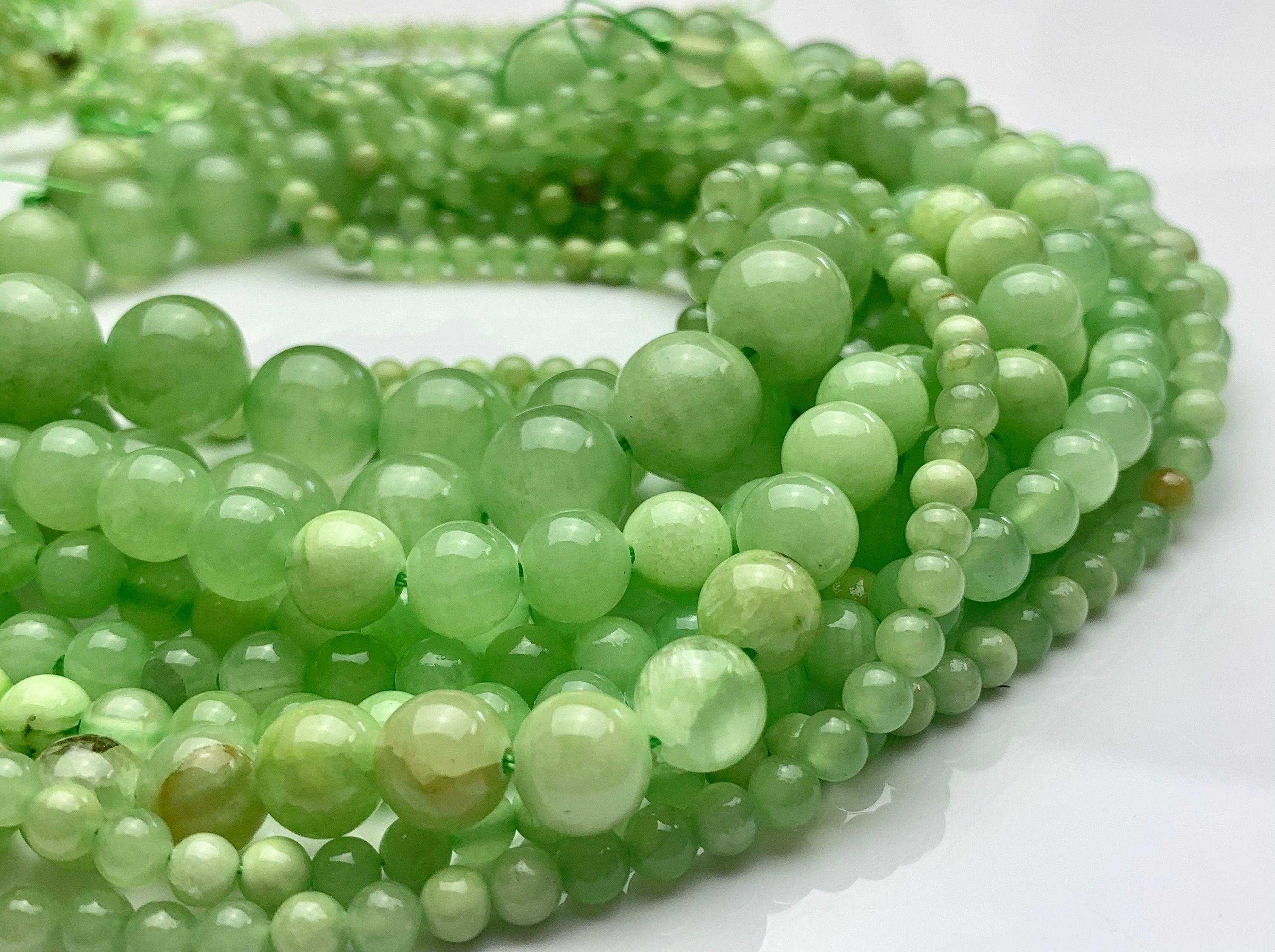 New Jade Beads 4mm-6mm-8mm-10mm-12mm. AAA High Quality