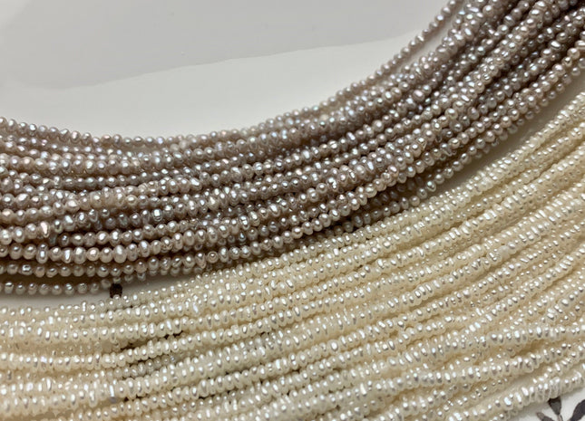 3-4mm Seed pearls, white small pearl bead, fresh water button pearl,  genuine natural color tiny pearl bead good quality PB500