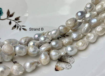 10-11 mm Natural White Teardrop Baroque Freshwater Pearl C Grade #P2346